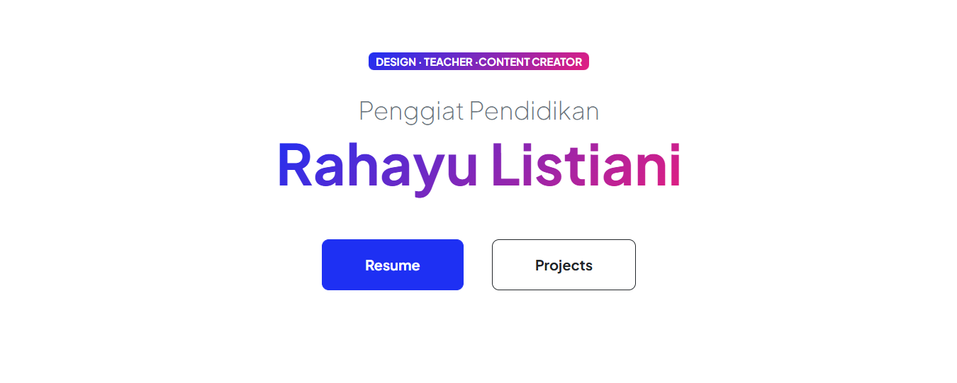 RAHAYU LISTIANI PROFILE